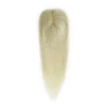 platinum blonde hair topper 3x5 silk base