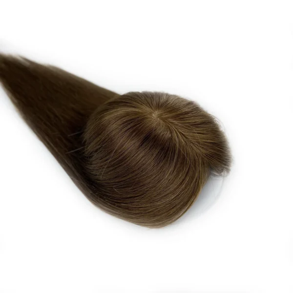 3"x5" silk base hair topper for woman medium brown