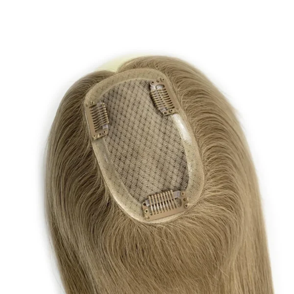 silk base hair topper light brown color 6 hair