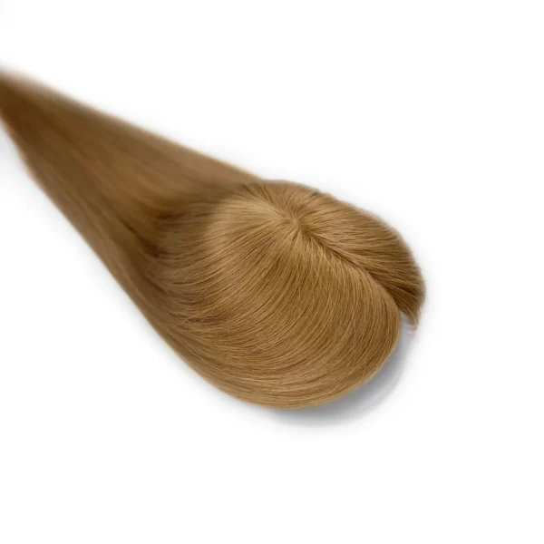 golden brown hair silk base hair topper