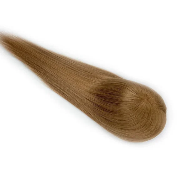 golden brown hair topper for thinning crown