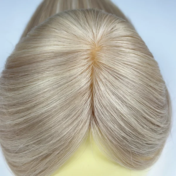 hair topper for thinning crown with highlight