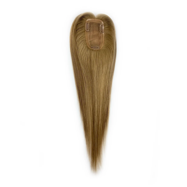 best human hair toppers 3x5 silk base brown hair with highlights