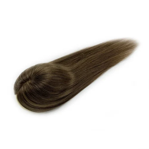 best dark brown hair topper with higlights