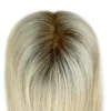silk base blonde ombre hair topper 3x5